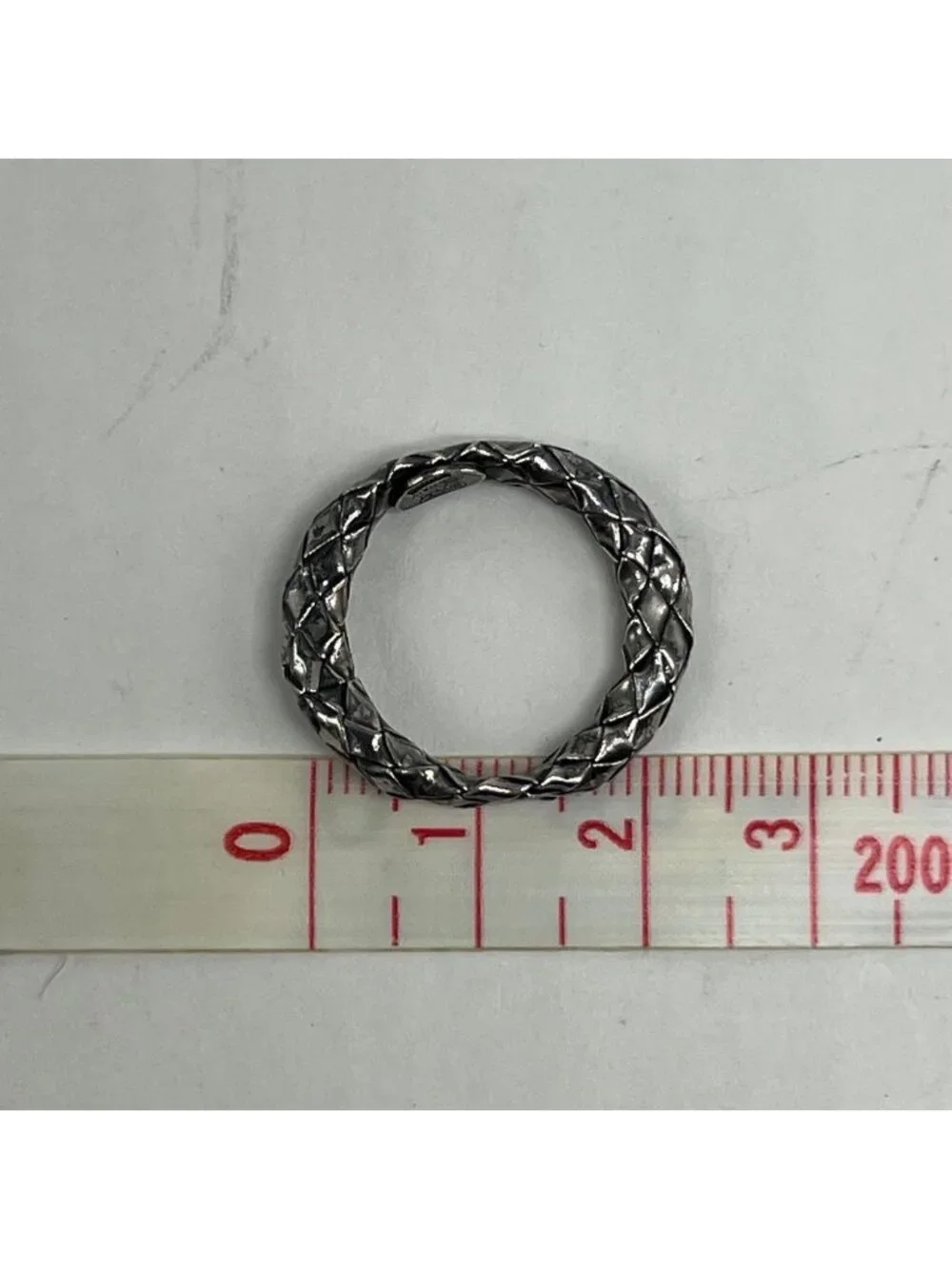 Bottega Veneta Intrecciato Ring Silver